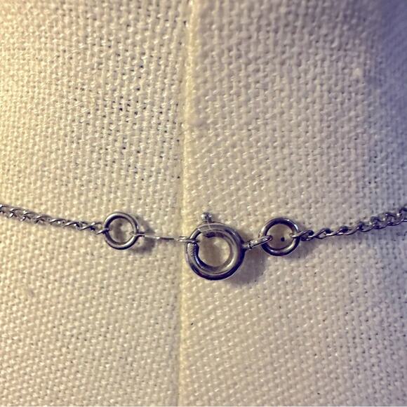 Vintage Hayward Silver Heart Necklace Chain 925 Retro VTG 17” long VTG Casual - Picture 3 of 10